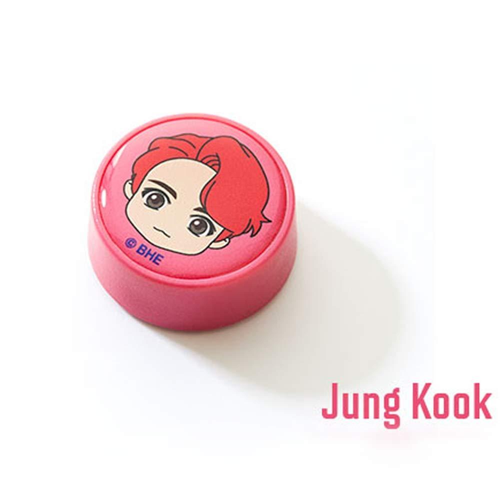 BTS Goods BTS Goods Adult [Bts Official Merchandise] Fans Gift-K-Pop Idols Goods-Bts Character Figure Manual Toothbrush With Convenient Magnetic Holder (Jung Kook), 1 count,Red