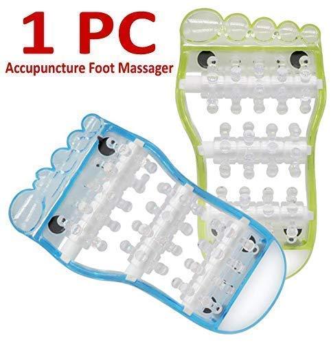 VDHJA VDHJA? Plastic Stress Relief Foot Roller Massager Plantar Fasciitis Acupressure/Reflexology Tool, Improves Blood Circulation Sole Massager, Random Color