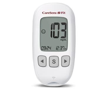 CareSens N CareSens S Fit blood Glucose Monitor with NeuralSync Sensing Technology With 10strips free multicolour