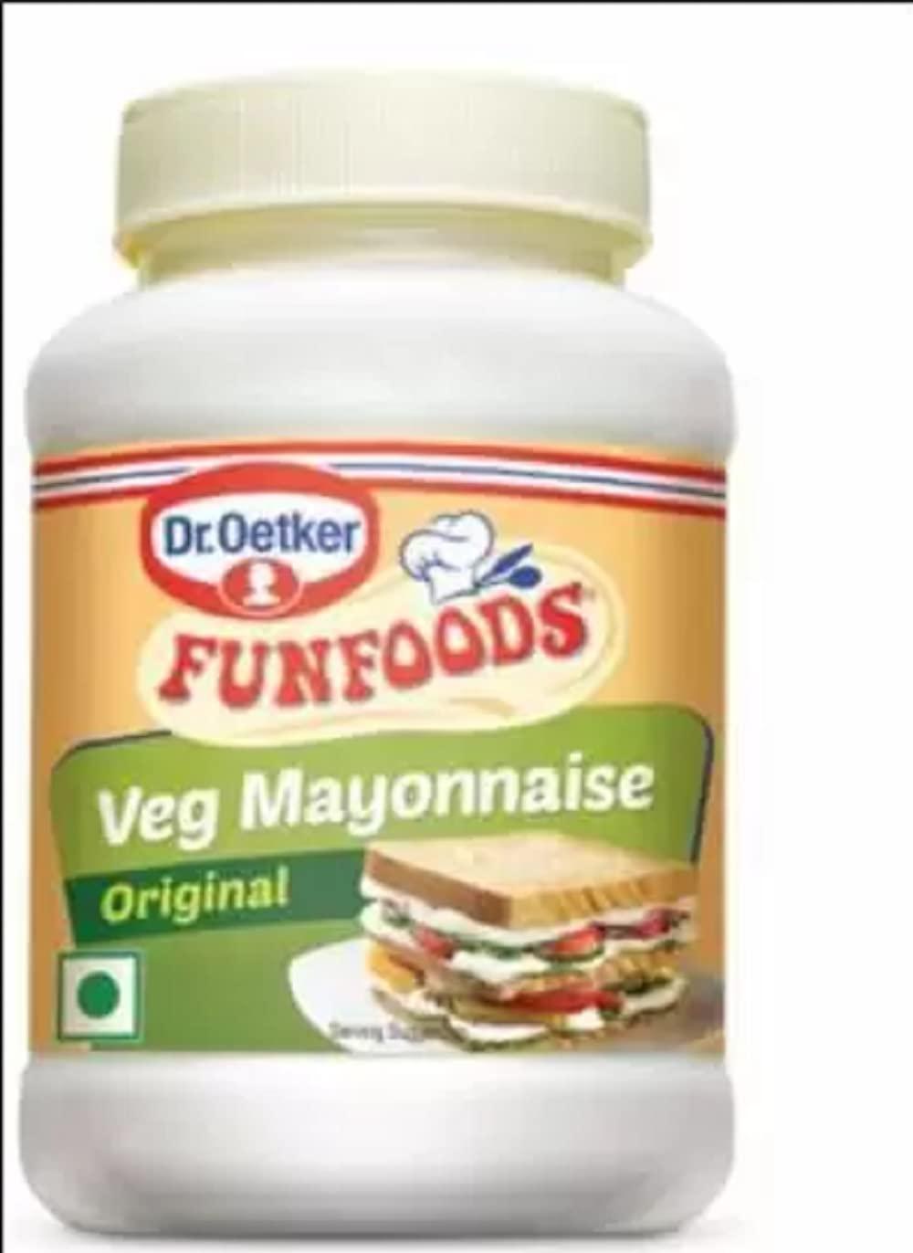 Fun Foods FunFoods Veg Mayonnaise 400 GM and Pizza Topping 325 GM Pack of 2 725 g (Pack of 2)