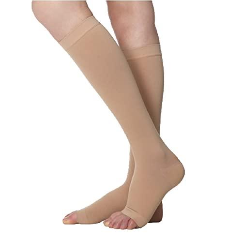 MEDTEX Cotton Compression Stockings MEDTEX Cotton Compression Stockings Class-1 Knee Length for Varicose Veins -XXL
