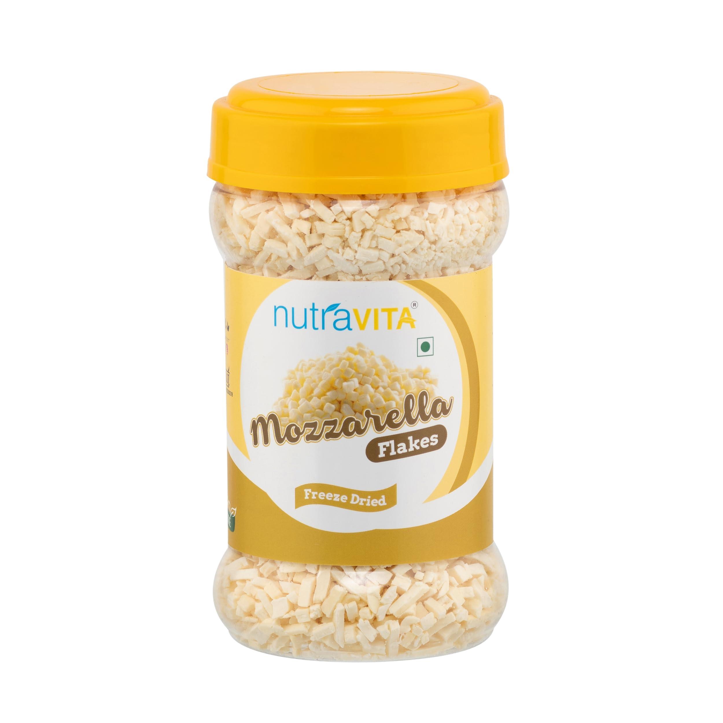 Nutra Vita Nutra Vita Freeze Dried fine Mozzarella Cheese Flakes (200gm)