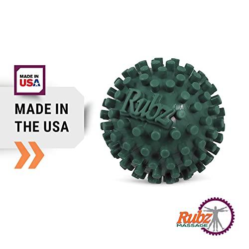 Due North Due North Foot Rubz Foot Hand and Back Massage Ball, Relief from Plantar Fasciitus, Green