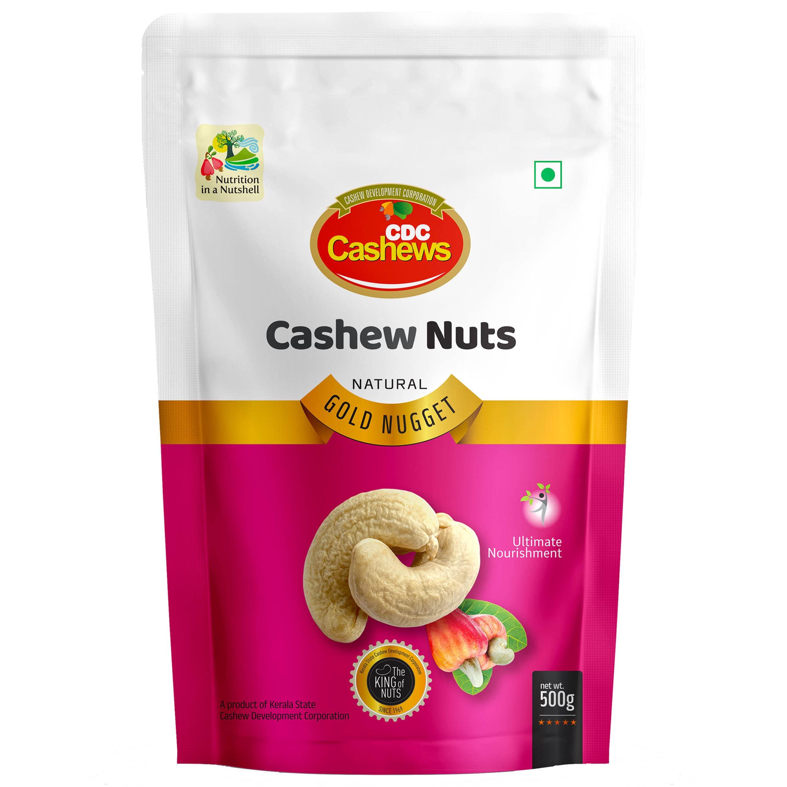 CDC Cashews CDC CASHEWS- Premium Virgin Cashew Nuts 240 Grade, 500 Grams
