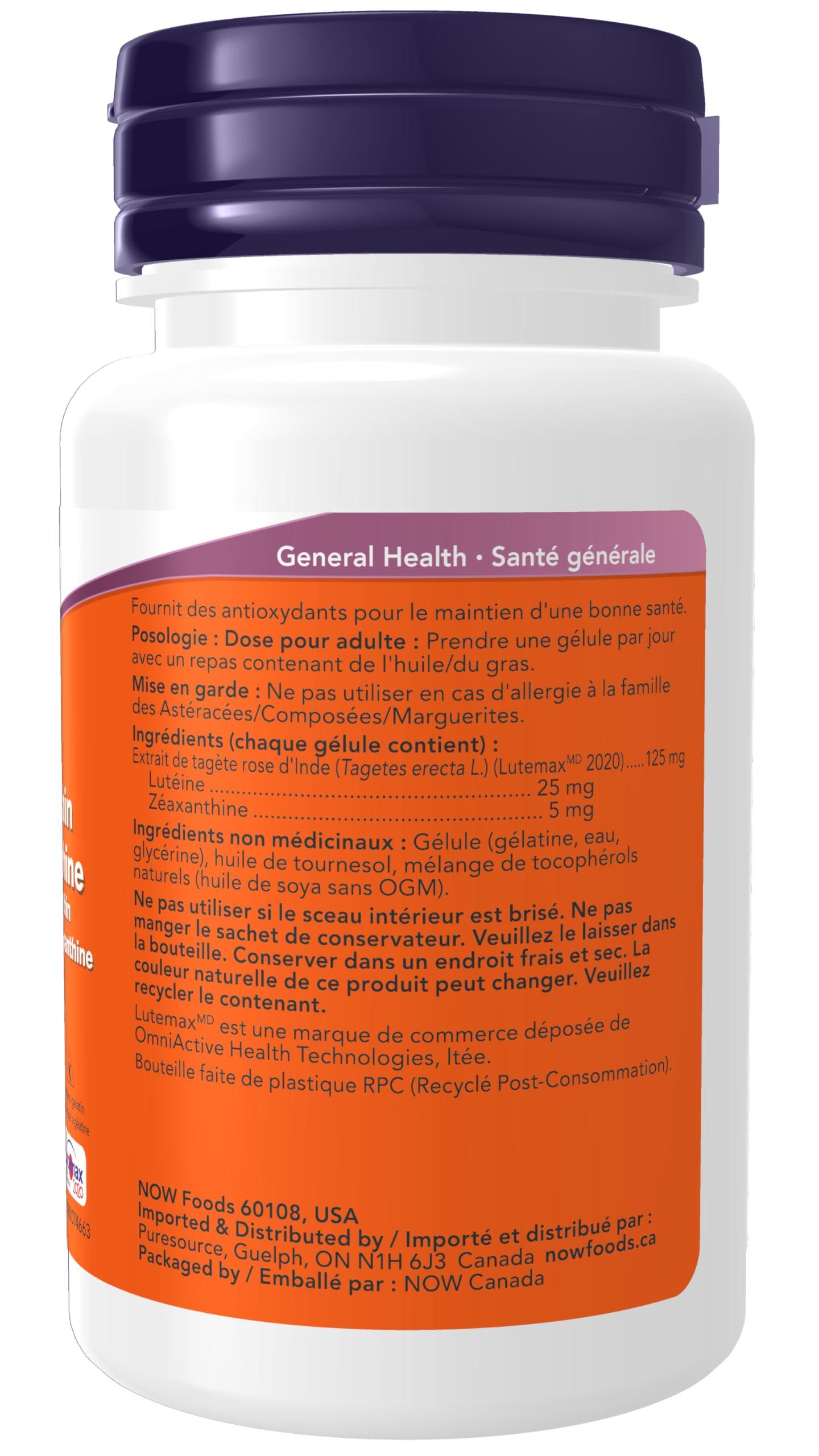 Now Foods Now Foods Lutein 25mg and Zeaxanthin 5mg 60gels