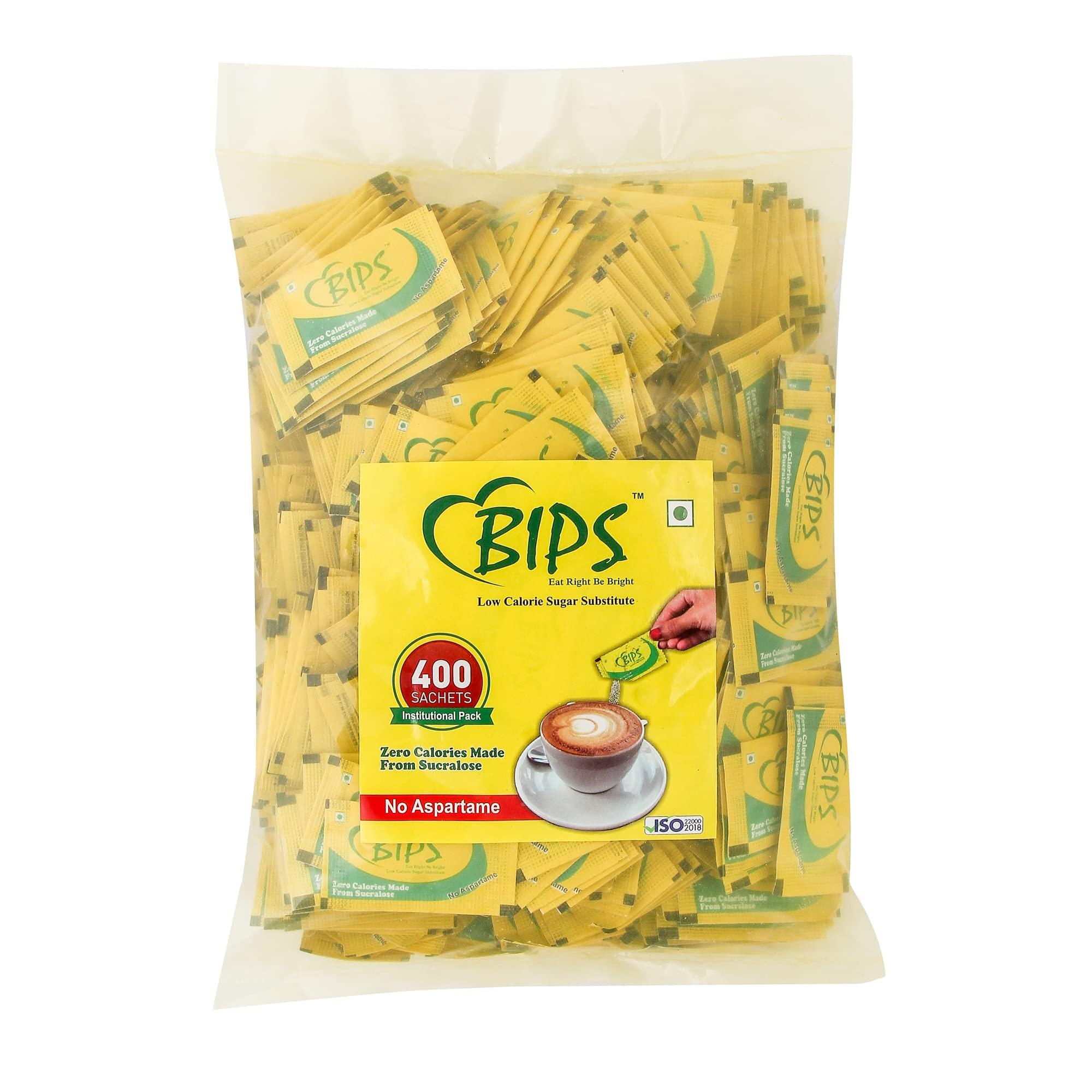 bips BIPS Sugar Free Sucralose Base 1G 400 Sachets Pack Of Two 1g Per Sachets