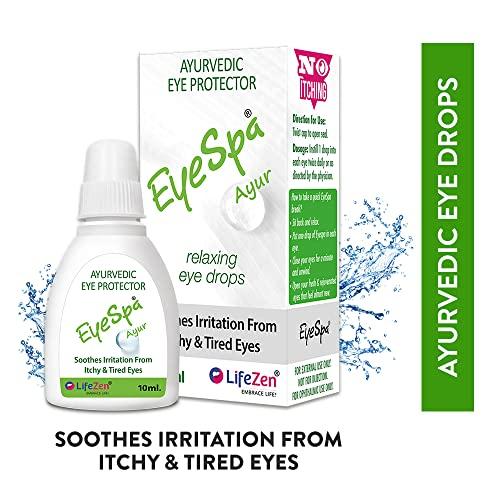 Eyespa EyeSpa Ayur - Ayurvedic Eye Drop | Relieves Dryness, Redness, Itching, Cooling | daily-use Eye Drop with Triphala, Rose water, Bhringaraj, Honey | 10ML (Pack of 2)
