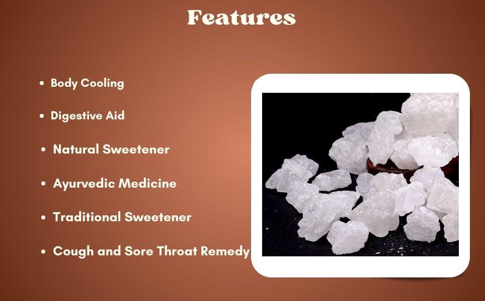 3V PRODUCTS 3V PRODUCTS Dhaga Mishri 250g | Rock Sugar (Pure Thread Crystal) | Thread Mishri | Mishri Crystal | White Kalkandu in Fresh