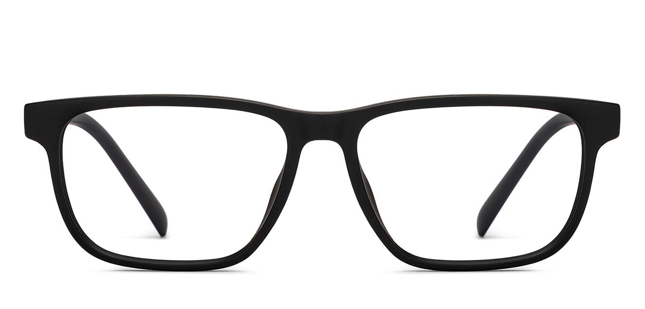 LENSKART BLU LENSKART BLU | Bluecut Computer Eyeglasses | Black Full Rim Square | For Men & Women | Small | LB E16223