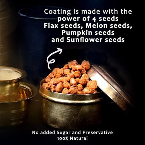 Foodio.fit Foodio.fit Keto Coated Peanuts Ready to Eat Peanuts | Healthy Snacks |Perfect Tea Snacks |Roasted Masala Peanut Namkeen |Chilly Coated Peanut