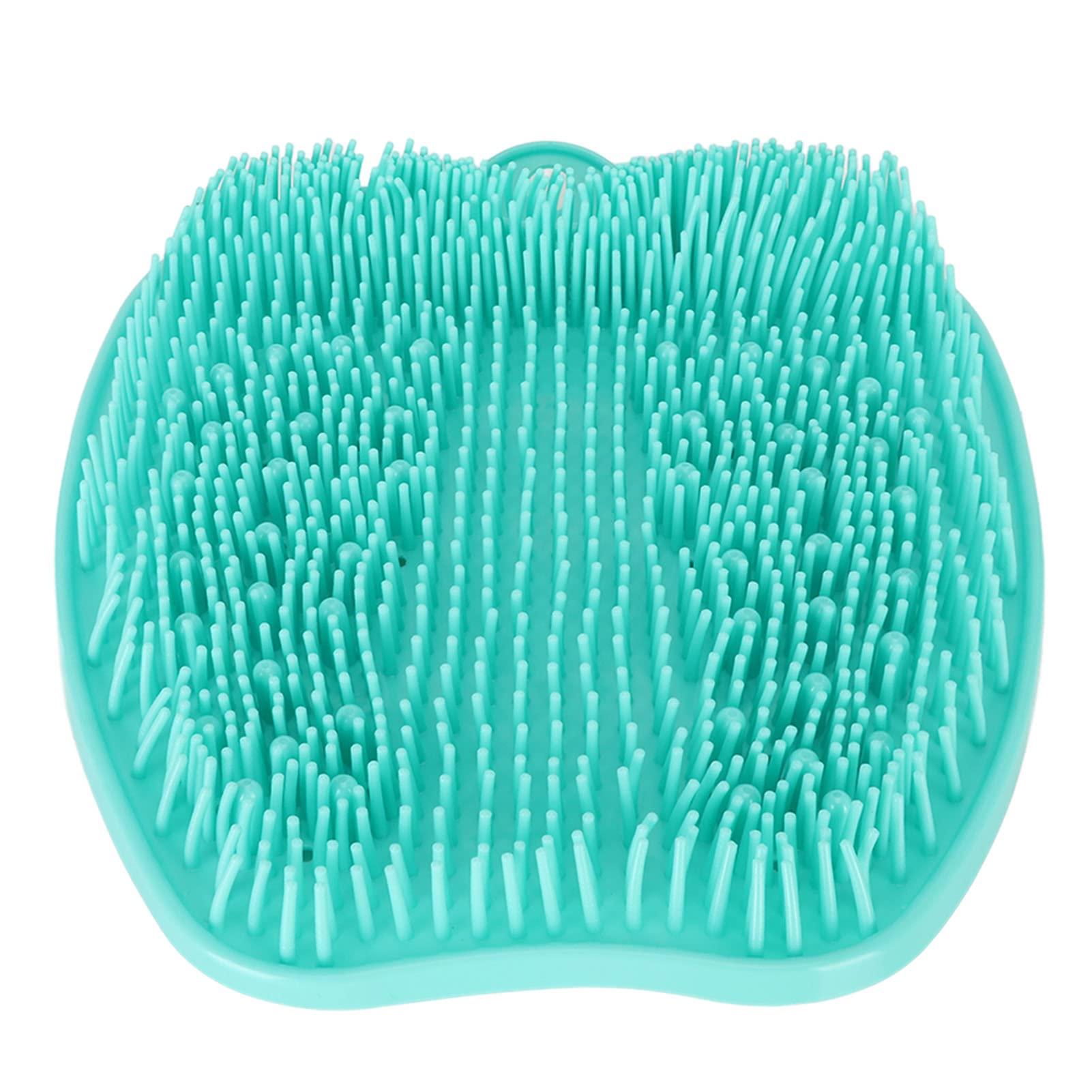 Kufoo Shower Foot Scrubber, Silicone Feet Cleaner Fruit Shape Anti Slip for Bathroom (Green)