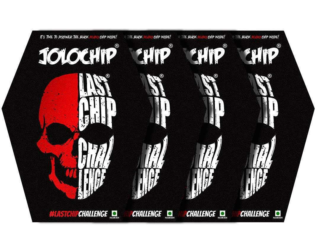 JOLOCHIP Jolochip Last-Chip-Challenge (Pack of 4) | Extreme Spicy Tortilla Chip | Hottest Chip in the World | Ultimate Hot Snack | 5gram * 4