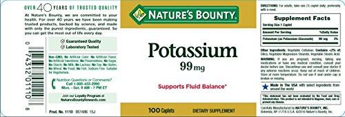 Nature's Bounty Nature's Bounty Potassium,99 mg,100 Caplets