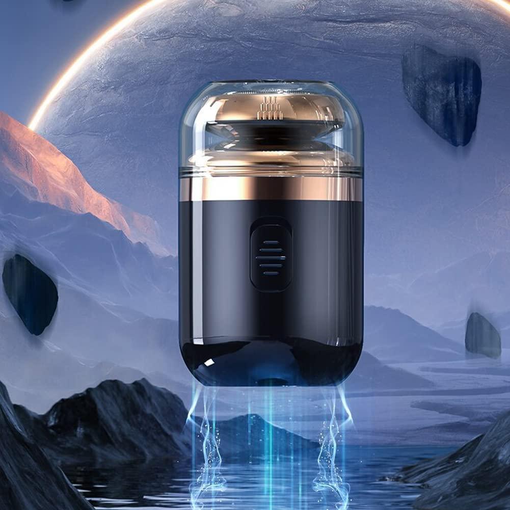 Tookie Tookie Mini Electric Shaver, Portable Automatic Razor For Men, Portable Pocket Shaver, Usb Rechargeable Rotary Shaver For Home, Car, Travel(Black)