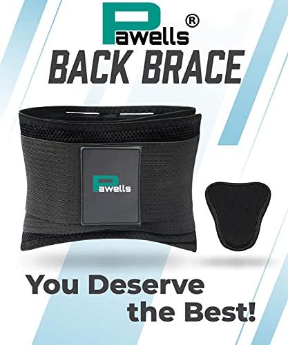 Pawells Pawells Lumbar Sacral Belt for Lower Back Pain Relief for Women and Men/LS Belt with Adjustable Back support Belt for Back Pain Universal, Lower Back support with Extra Triangle Support.