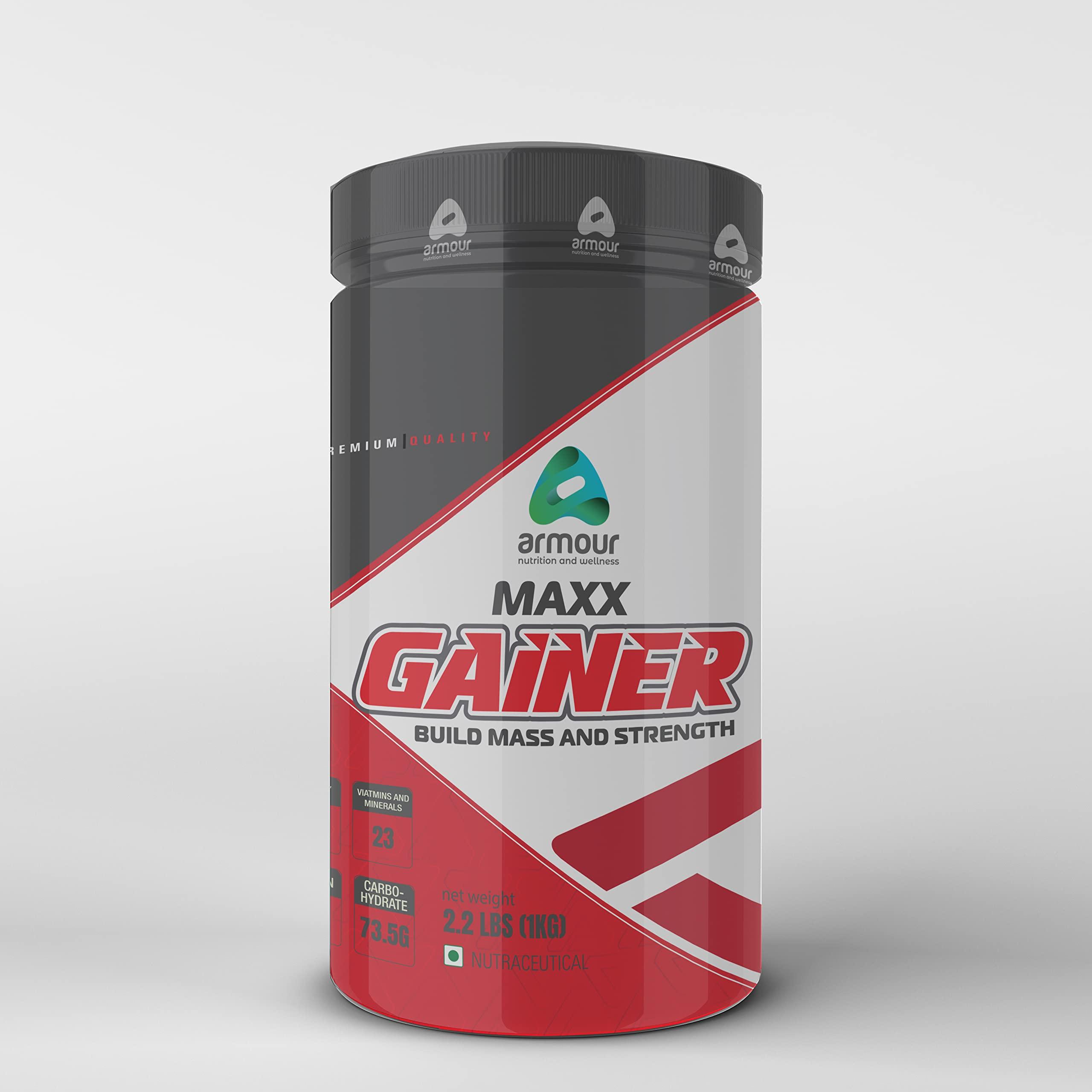 ARMOUR NUTRITION ARMOUR NUTRITION Maxx Gainer 1kg Carribean Coconut Flavor Build Mass & Strength