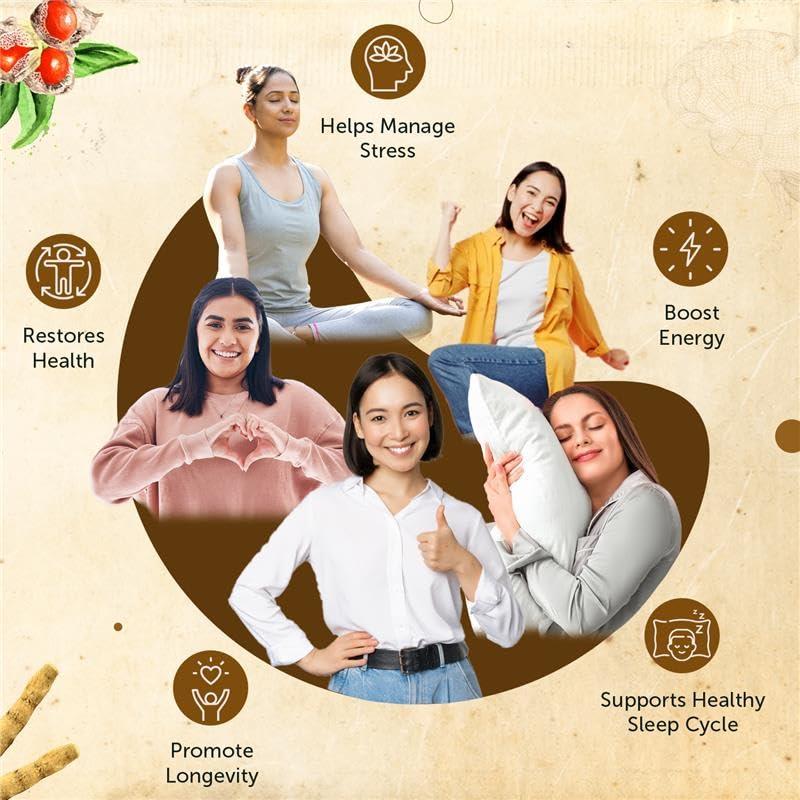 Neuherbs Neuherbs Ashwagandha Tablets 500 mg for Men & Women (60 tablets) | Rich In Antioxidant | Boost Energy, Reduce Stress, Better Absorption & Support Sleep Cycle | Promote Overall Health