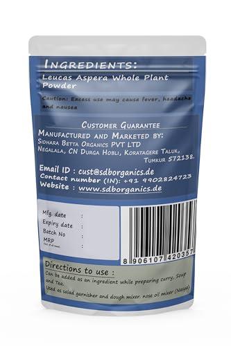 SIDHARA BETTA HERBALS SIDHARA BETTA HERBALS Leucas Aspera (Tumbe) Whole Plant Powder |Pack Of 1|