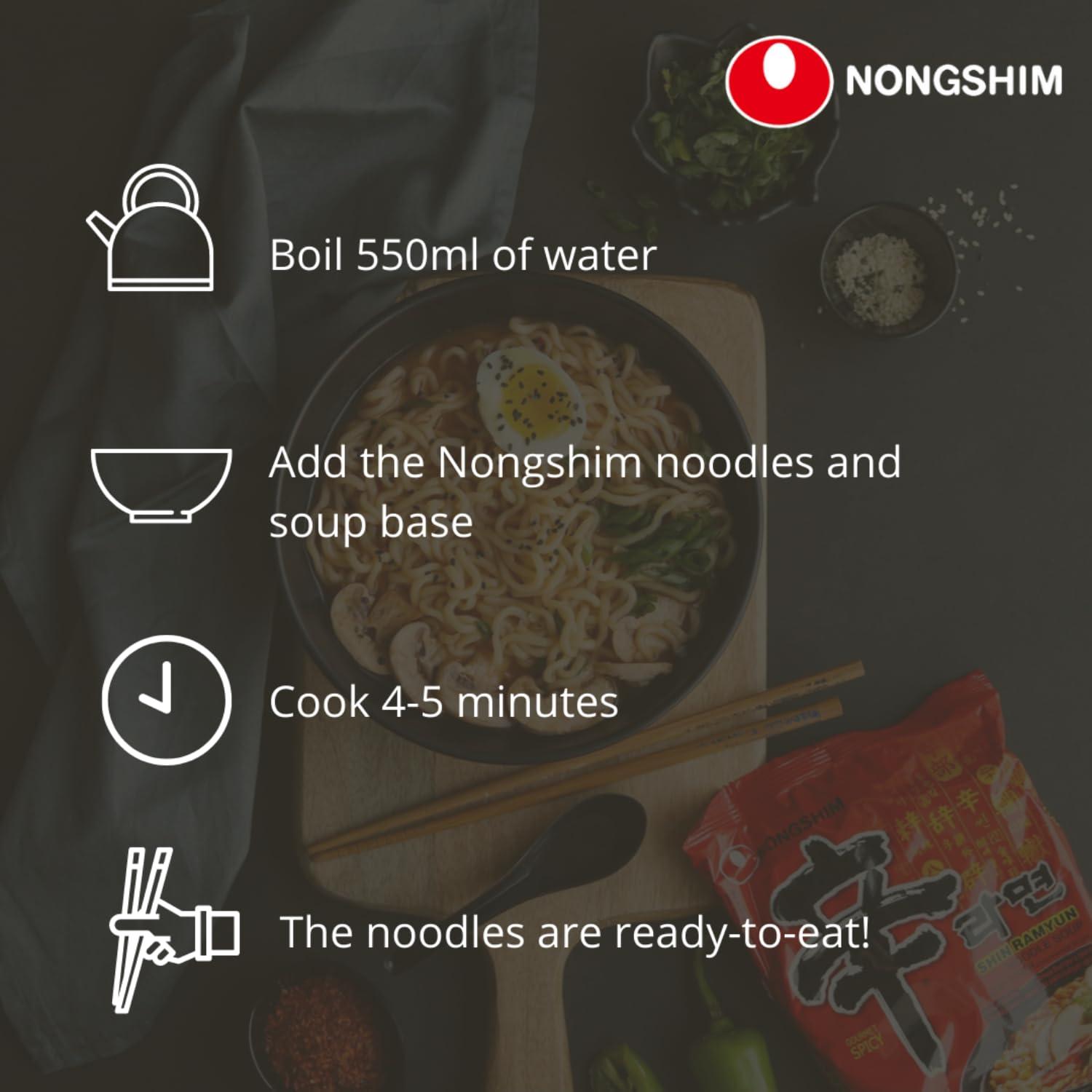 Nongshim Nongshim Shin Cup Noodle Soup, 2.4 oz / 68 g