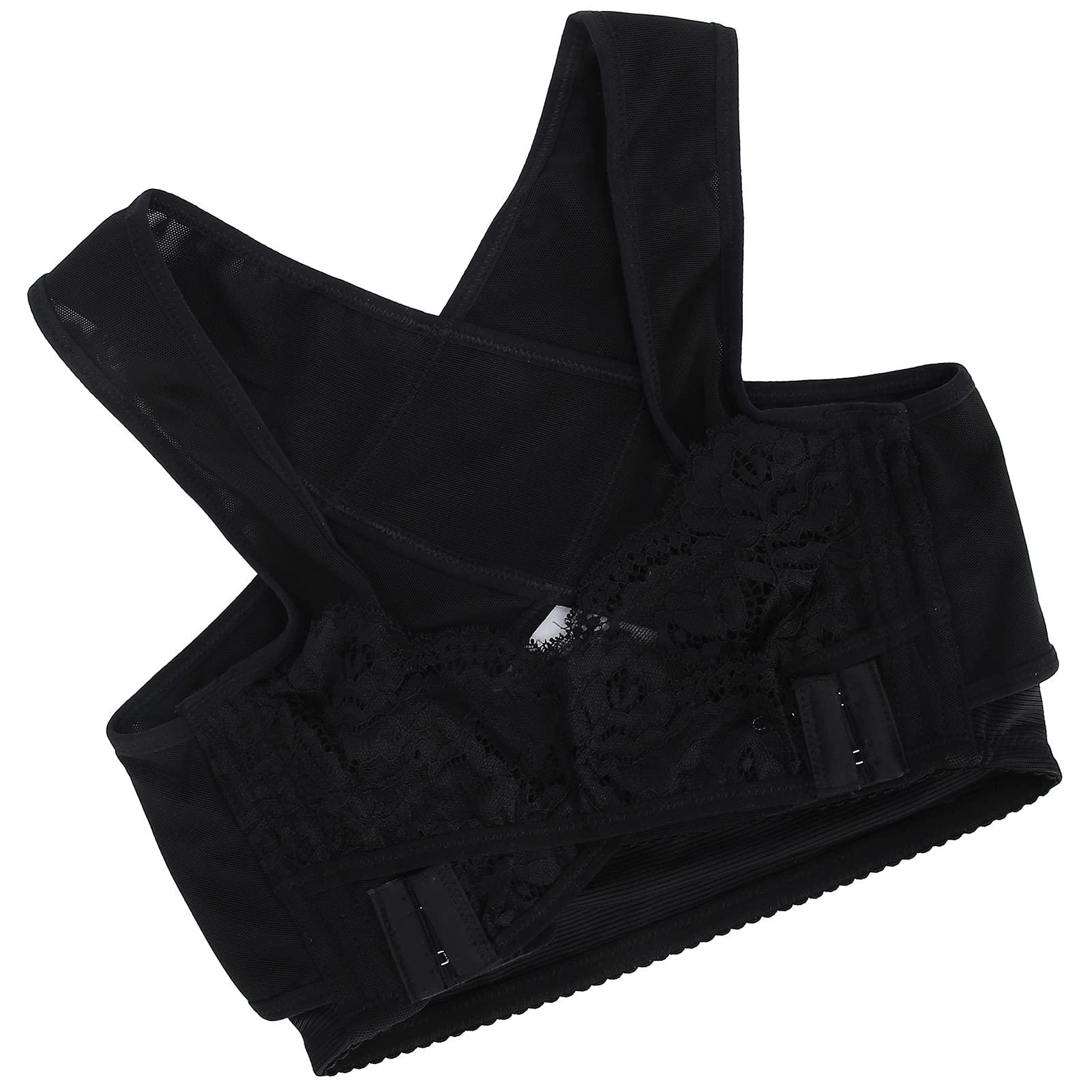 POMK Bra Support Vest, Chest Brace Up Elegant Lightweight and Breathable for Women for Supporting Vest(XL)