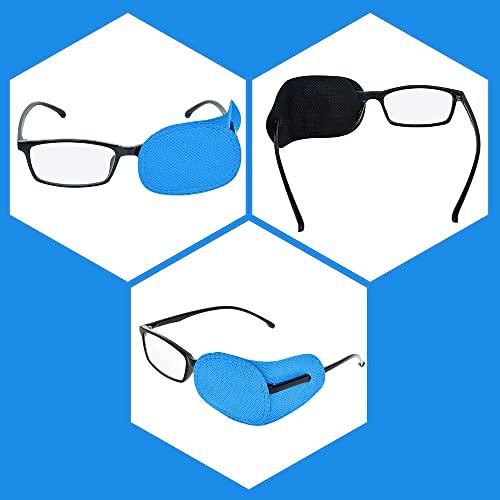 AUGEN AUGEN Eyepatch for Kids Amblyopia Eye Patches, Kids Eye Patch, Strabismus, Lazy Eye Patch for Children Adults (Blue, Pack of 1 Pair)