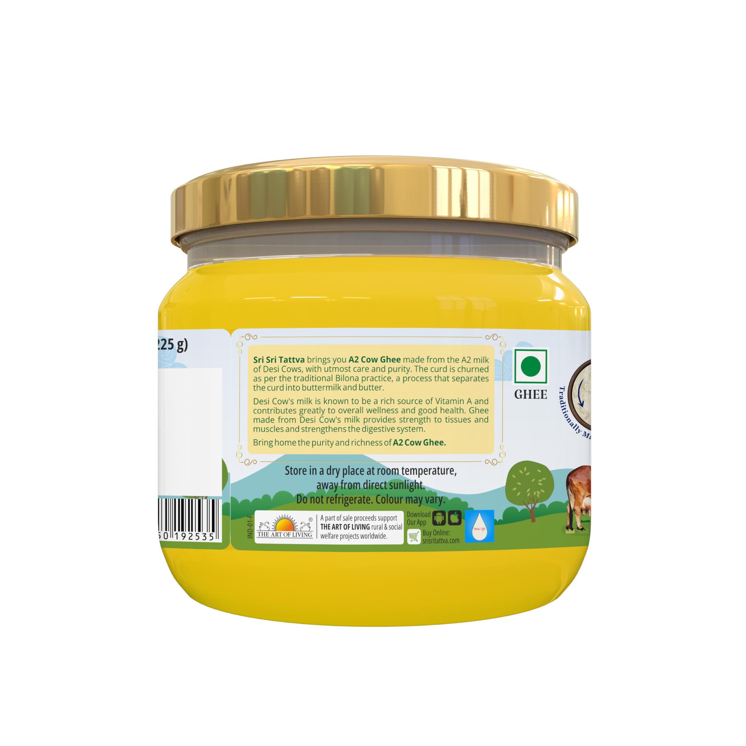 Sri Sri TATTVA shuddhta ka naam Sri Sri Tattva shuddhta ka naam - A2 Ghee 250 ml - Organic A2 Desi Ghee for Better Digestion and Immunity