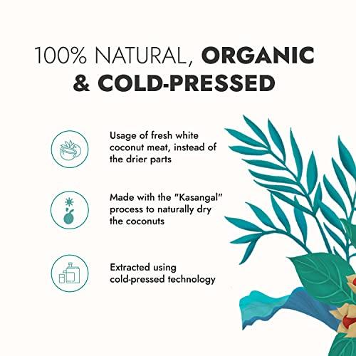 Kapiva Kapiva Virgin Cold-Pressed Coconut Oil | 100% Pure, Organic & Edible | For Cooking, Skin & Hair Health, Oil Pulling (500ml)