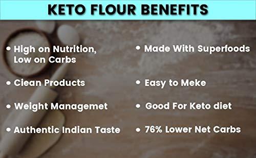 SUPPLE foods SUPPLE foods Keto Flour - Healthy Low Carb Flour, Low Gi, High Protein, Gluten Free / Wheat Free Keto Atta - 900g (Use Keto Aata To Make Rotis, Keto Bread)