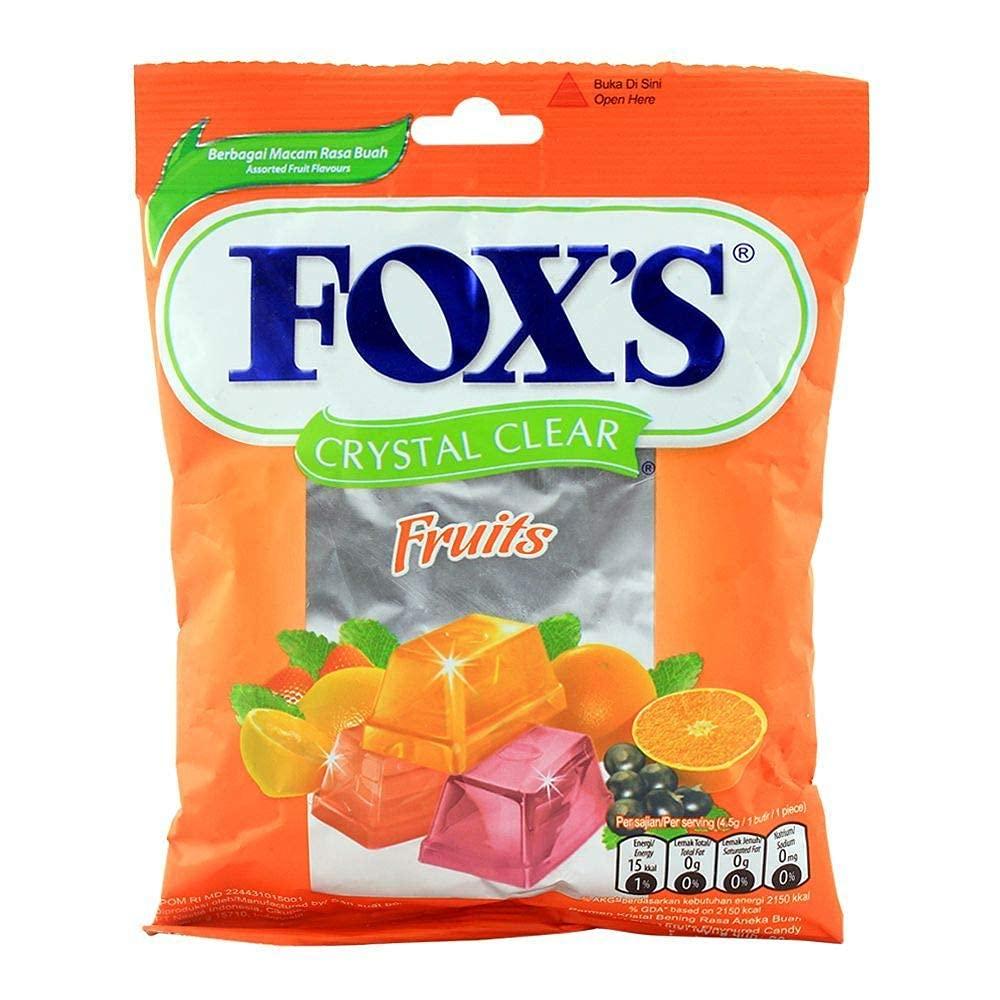Fox's FOX\'s Crystal Clear Fruits Candy, 3.17 Oz / 90 Grams