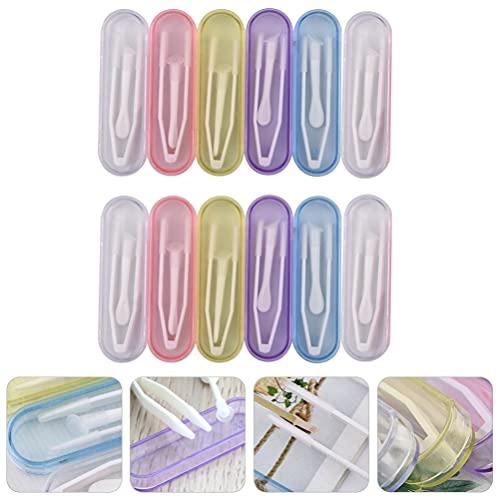 HEALLILY HEALLILY Lens Inserter 12 Sets Contacts Lens Tweezers and Sticks Contacts Lens Inserter Remover Tool