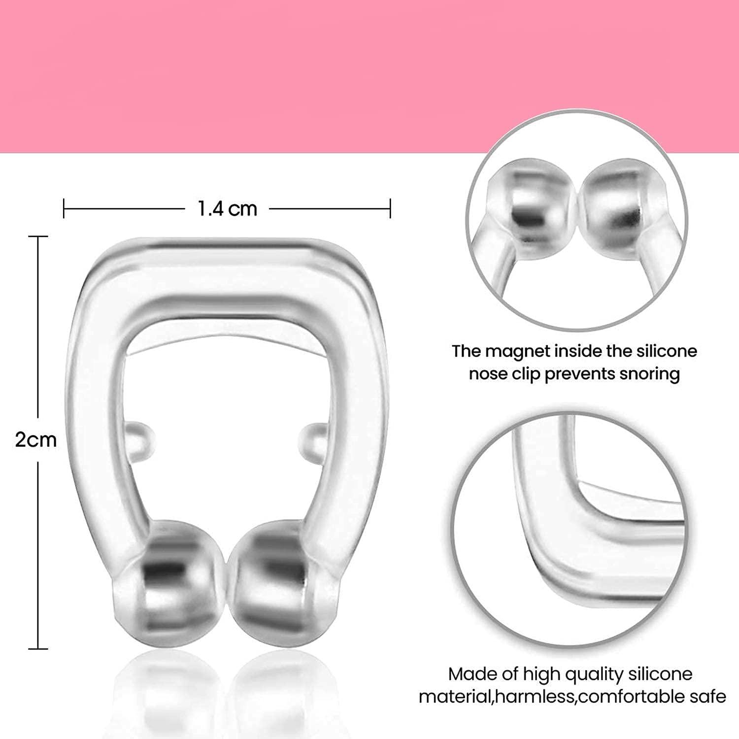 Ronest Ronest Silicone Magnetic Anti Snore Unisex Nose Clip Snoring Stopper For Men, Women - Pack of 1by The hevin store