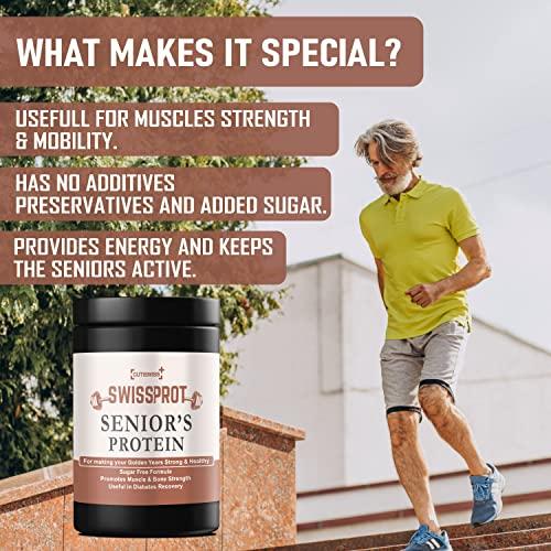 CUTISWISS CUTISWISS Protein Powder Supplement for Senior Citizens | Protein Powder for Elders, 40+ & Old Age Men & Women (360 Gm)