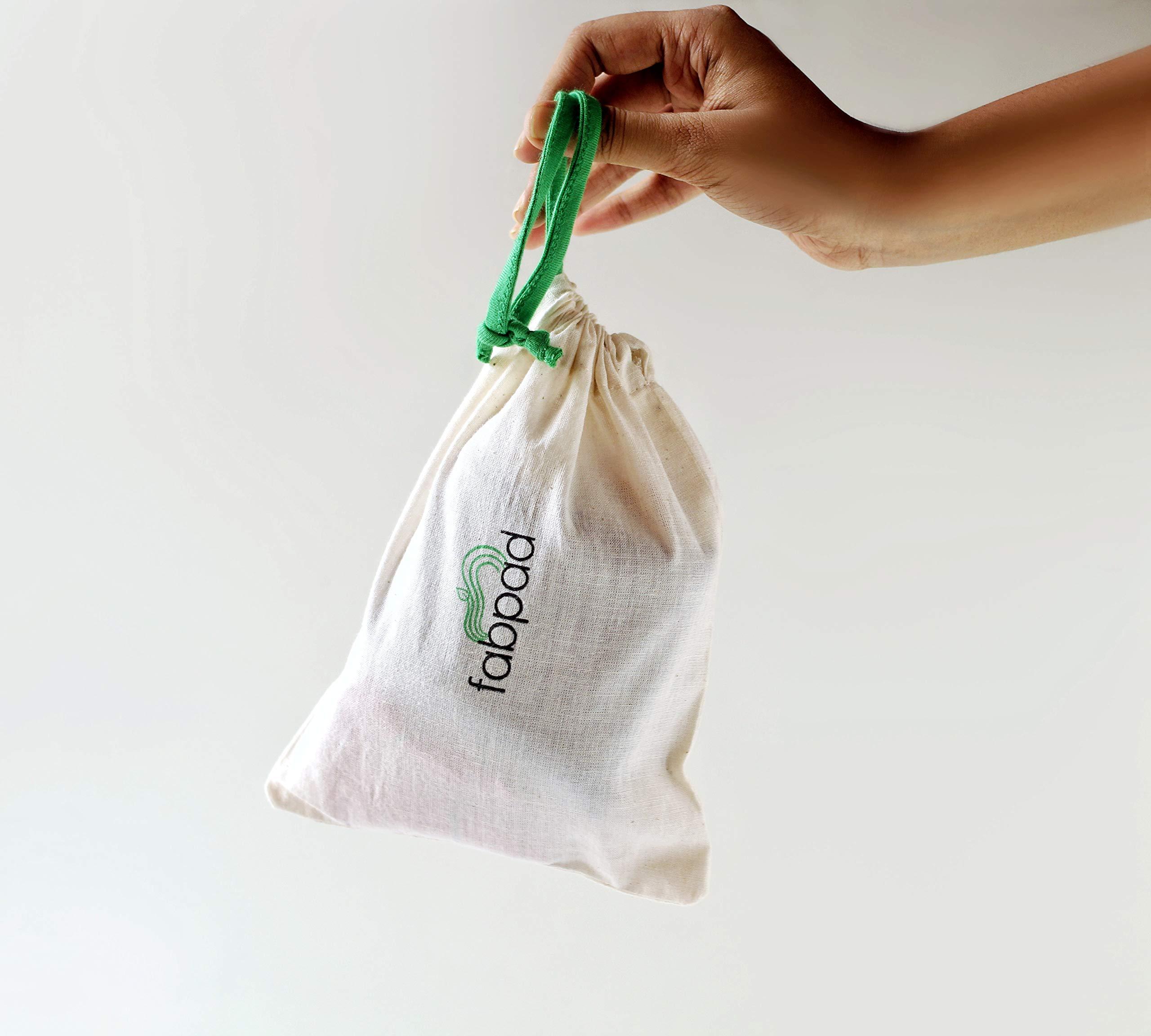 FabPad FabPad Reusable Washable Sanitary Cloth Pads Napkins Eco-Friendly Menstrual Hygiene Solutions (Pack of 1) (Non Dye, Maxi - 31.5 CM)