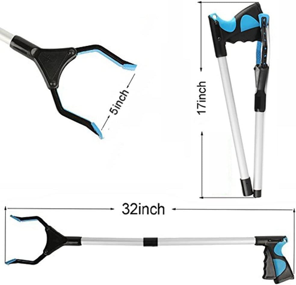 TONSYL TONSYL Reacher Grabber Pickup Tool,32\" Long Grabber Reacher Tool with Magnetic Tip Grabber for Elderly Grab It Reaching Tool Trash,Garbage Picker Upper,Litter Pick Up Grab Tool,Claw Grabber Stick
