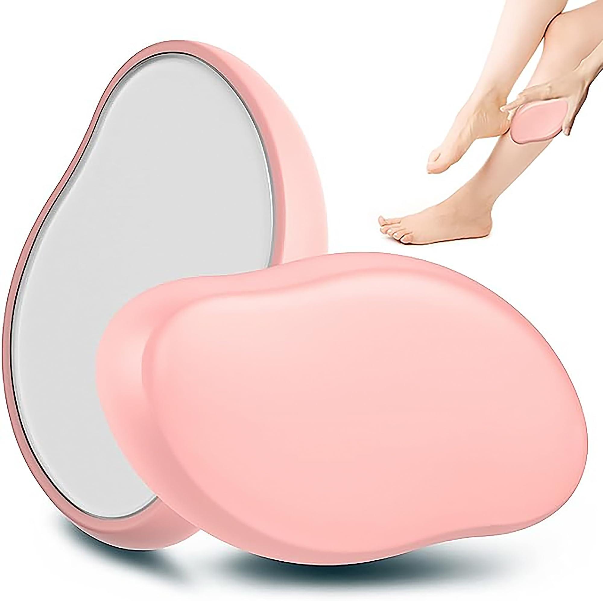 Crystal Shaver Crystal Hair Eraser, Painless Exfoliation Bleame Hair Removal Tool for Men Women, Soft Smooth Silky Skin, Magic Hair Removal (Pink)