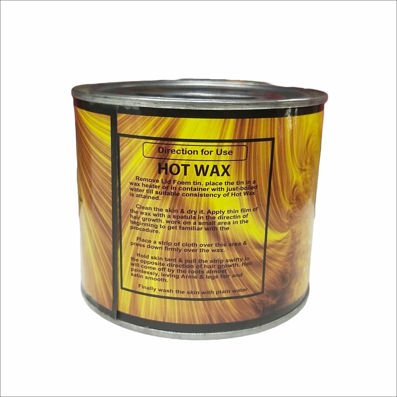 P&P Cosmetics Unique Beauty Gold Hair Removal Sugar Hot Wax for Women, 600 gm, Pack of 1 (Gold)