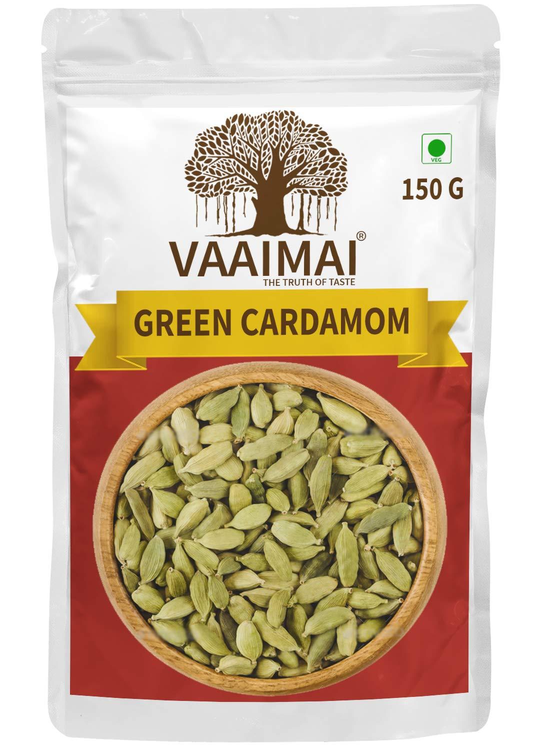VAAIMAI VAAIMAI Elaichi / Green Cardamom / Elakai, 150g