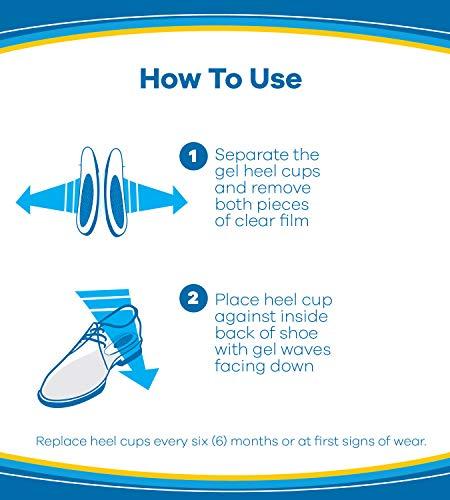 Dr. Scholl's Dr. Scholl's Massaging Gel Heel Cups, Medium, 1 Pair Package
