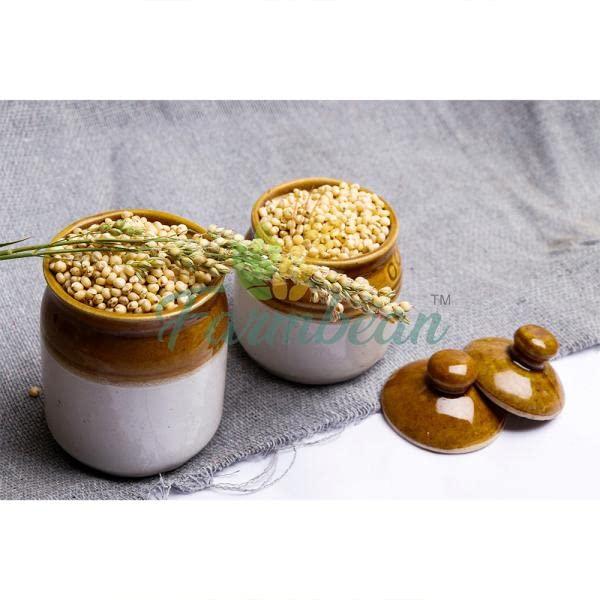 Farmbean Farmbean Raw White Sorghum/ White Jowar Seeds for Eating, Healthy Seeds Unroasted White Sorghum/ White Jowar Seeds, Raw and Unsalted - 5 KG