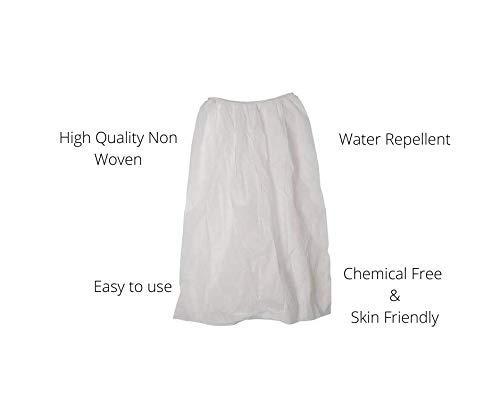 Sacvic Sacvic Hygiene Facial Care Parlour Body Massage Beauty Salon Spa Elastic Gown Wax Cutting Apron Sheet Non Woven Disposable For Men and Women Set of 10.