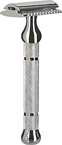 Foreign Holics Foreign Holics Imported Double Edge Heavy Metal Shaving Razor For Men & Boys-50 gm (Silver)