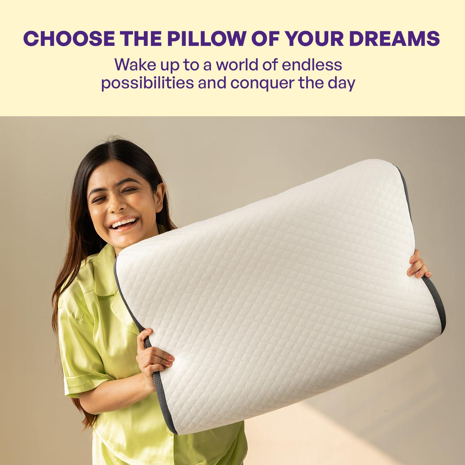 Careforce - The Force Behind Your Health Careforce Orthopedic Cervical Pillow for Neck and Shoulder Pain Relief Ergonomic Memory Foam Pillows for Sleeping Ideal for Chronic Neck Pain & Spinal Alignment Spondylitis & Contour Pillow -King Size