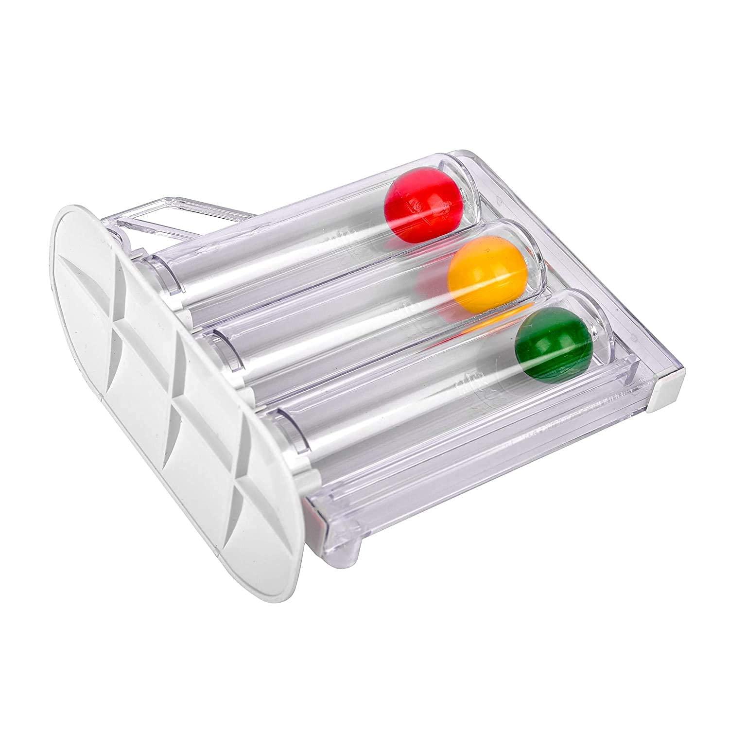 Dr. Head Dr. Head Deep Breathing Lung Exerciser - 3 Balls Incentive Spirometer - Small and Washable Ball Breathing Exerciser