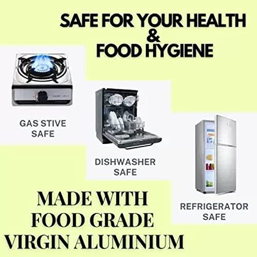 VKAK VKAK Heavy Bottom Aluminium Hammered Handi (Biryani Handi/Dum Biryani Pot/Mutton Chicken/Fish Cooking/Punjabi Sipri) Water Capacity :- 4.5 Liter