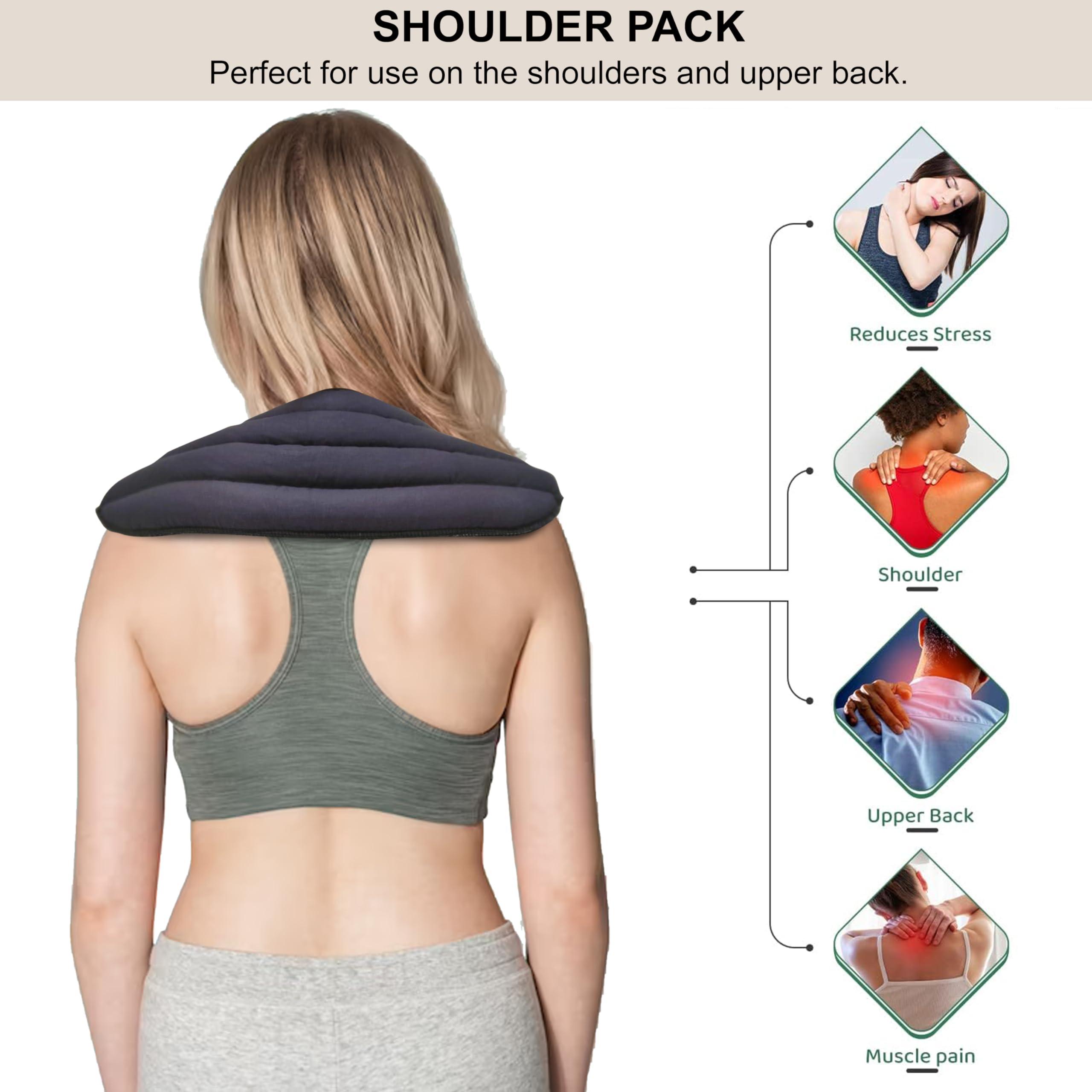 Asweda Hot & Cold Bags Asweda Hot & Cold Reusable Wheat Bags for Shoulder Pain Relief. Natural Therapy, Microwaveable. Chemical Free Pain Relief & Relaxation. Muscle, Joints, Swelling, Injuries | Heating, Ice Pack (Blue)