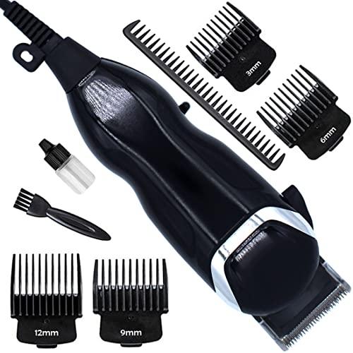 Generic Corded Electric Waterproof Professional Barbar approved Hair Clipper Beard Mustache Trimmer Powerful 9W Shaver Cutter Cleaner Electric Razor for Men Multicolor (6 Month Warranty) 737