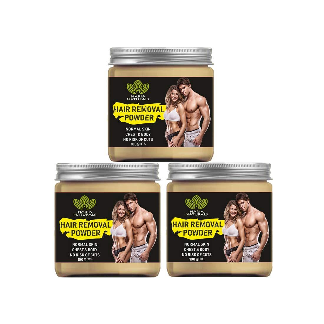 Haria Naturals Haria Naturals 100% Pura And Naturals Hair Remove Powder 100 gms (Pack of 3) 300gms