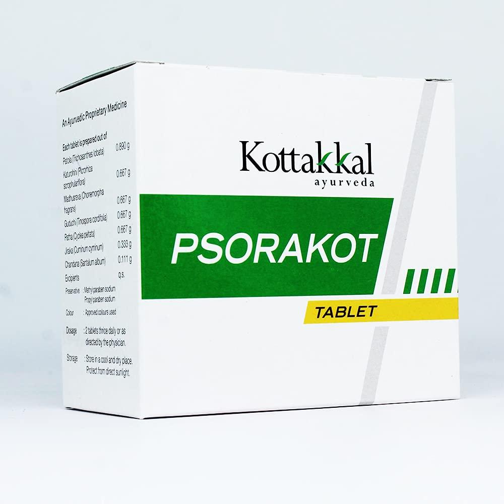 Golden Oldie Herbs Psorakot Tablet - 100 Tablets, (Pack Of 1), Of Arya Vaidya Sala Kottakkal
