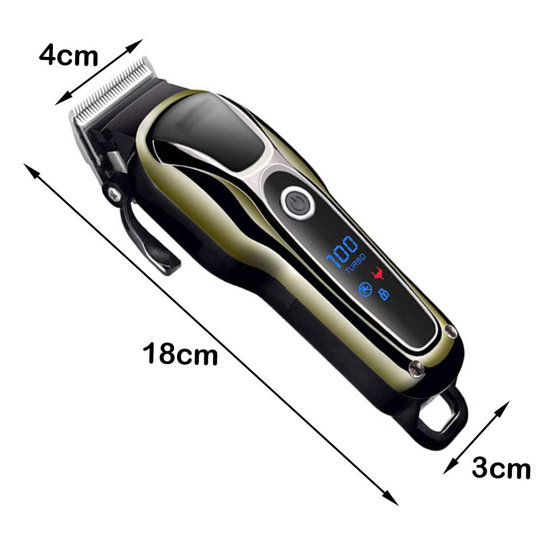 OSL OSL AC-DC Rechargeable Kemeii Cordless & Corded Waterproof Professional Hair Clipper Beard Mustache Trimmer Powerful Electric Razor for Men With LED Display Multicolor (6 Month Warranty)