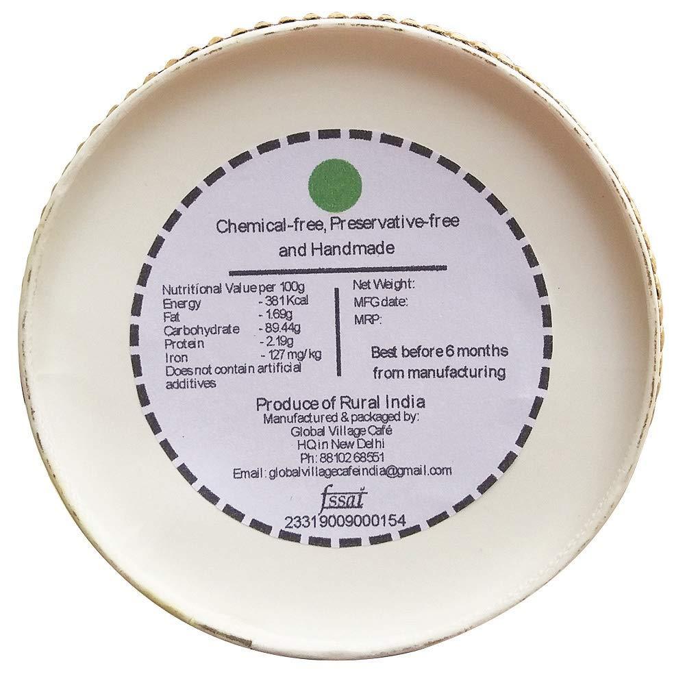 GLOBAL VILLAGE CAFE GLOBAL VILLAGE CAFE Jaggery, Gudh/Gur/Gud Cubes 600gr | Natural, No Added Sugar, No Color (Pack of 2x600gr)